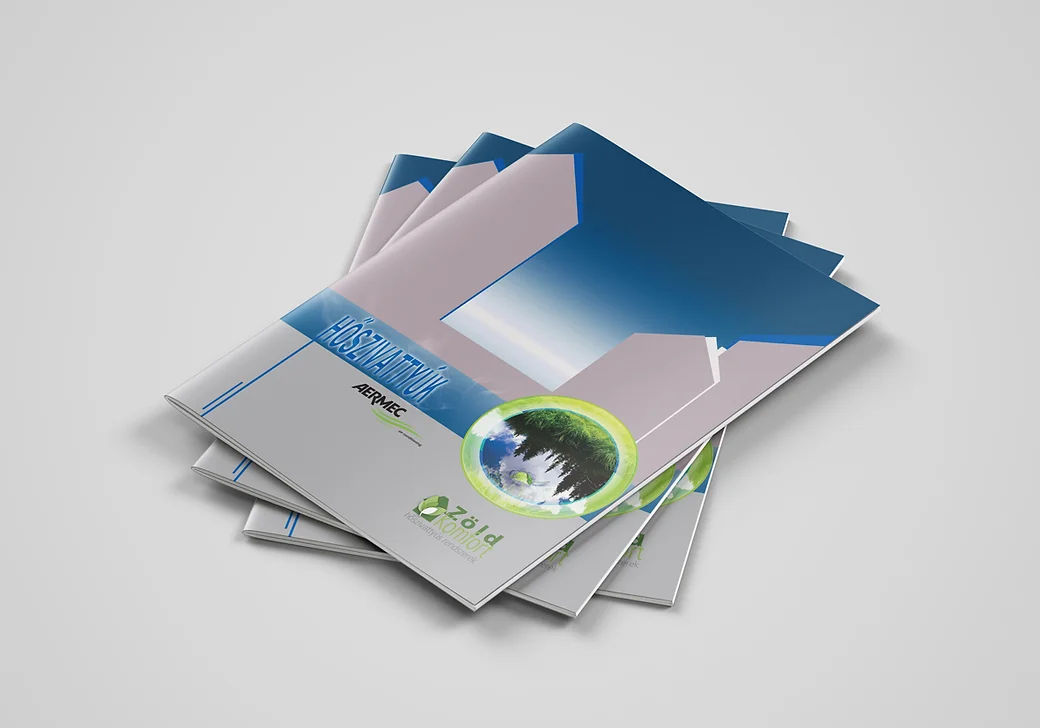 ZÖLD KOMFORT - Heat Pump catalogue. Graphic Design & Illustration