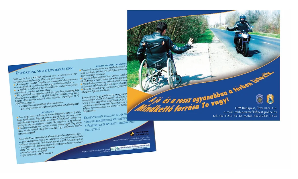 POLICE Pest county accident and prevention committee, leaflet