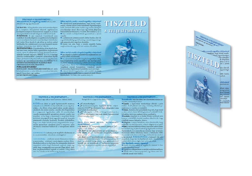 POLICE – Pest County Accident and Prevention Committee, leporello brochure