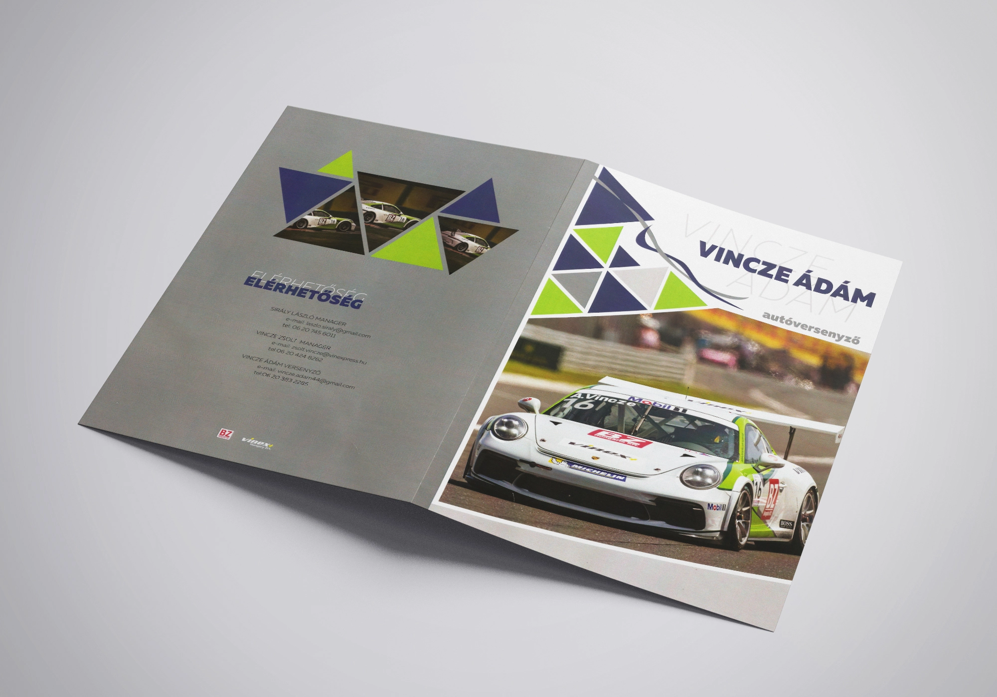 VINCZE ADAM Car Racing brochure