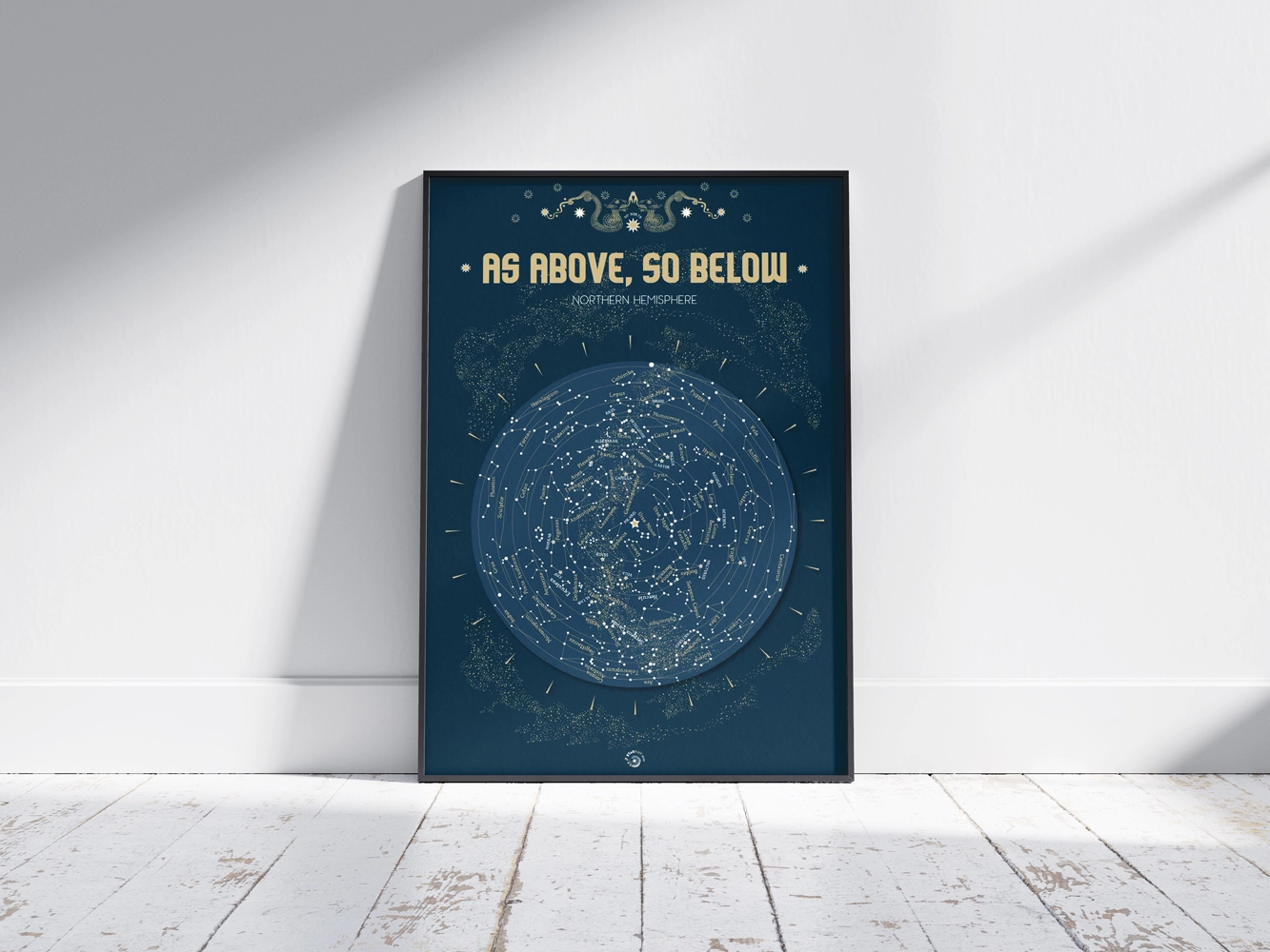 Framed Star Map Poster